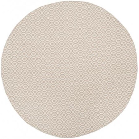 Safavieh 6 x 6 ft. Round Montauk Hand Woven RugIvory & Beige MTK716G-6R